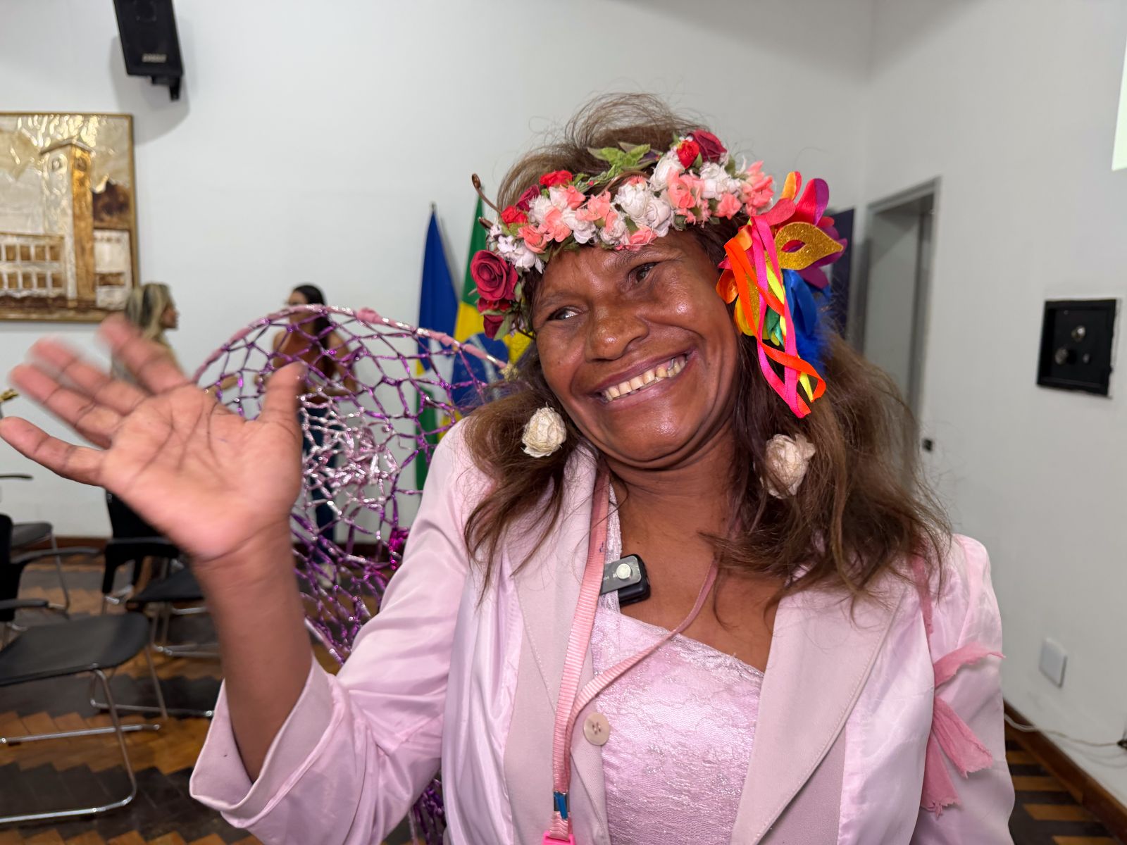 Bailarina da Praça agradeceu a homenagem e destacou a importância do amor e da paciência na missão de ser mãe