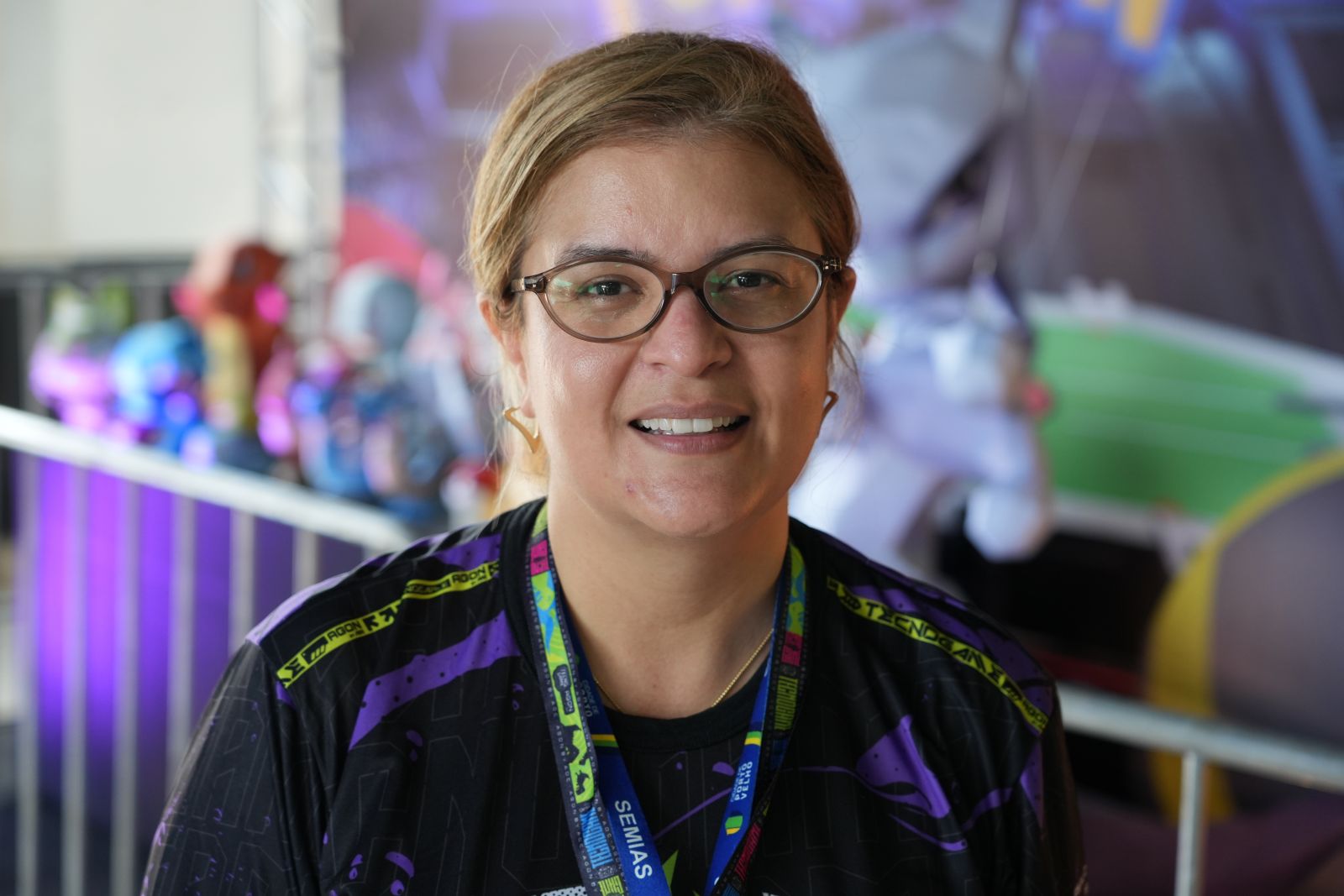 Aqui, eles puderam conhecer a feira com mais tranquilidade”, explicou Tércia Marília